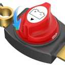 Top Post Battery Disconnect Switch 12V-48V Power Isolator Cut Off Shut Off for Auto Car RV Boat Truck Vehicle (Negative,ON-Off)