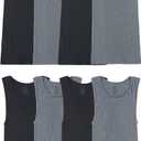 Fruit of the Loom Men's Sleeveless Tag Free Moisture Wicking Tank A-Shirt, Size XL