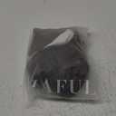 ZAFUL Women Strapless Bandeau Bikini Shell 2 Piece Swimwear Cheeky Solid Lace up Pom Bathing Suits, M