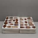 Glass Bud Vases Set of 16 - Amber Assorted Small Mini Glass Vases for Flowers, Crystal Vintage Vase Set, Bulk Centerpieces for Table Dcor, Wedding, Home and Events (Amber, 16 Pcs)