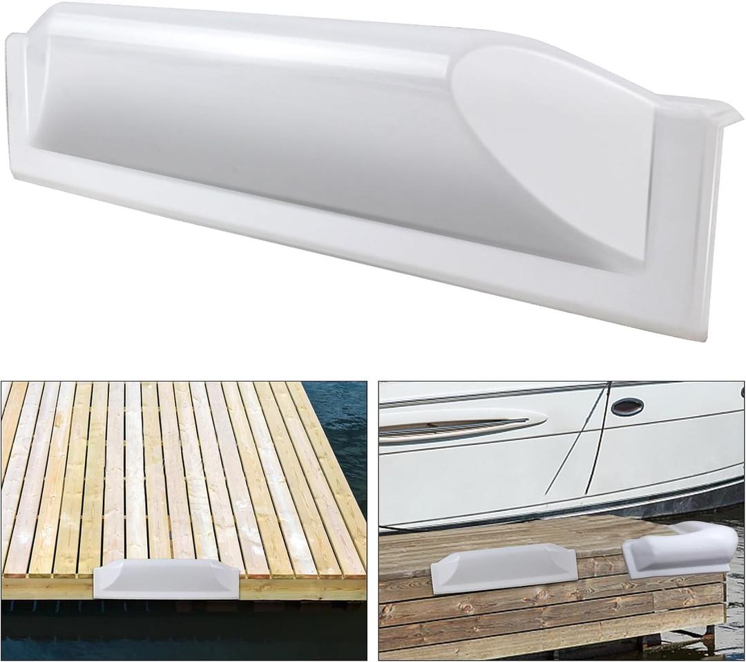 Dock Corner Bumper,Dock Bumpers Straight,Vinyl Boat Dock Corner Bumpers,Boat Straight Bumper,Boat Dock Bumpers,Soft Dock Bumper Guards Dock Bumpers Dock Corner Side Edge for Boat Docks(1,2Pack)