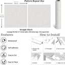 VEELIKE 17.7''x354'' Neutral Grey Line Drawing Floral Wallpaper Mural Boho Peony Peel and Stick Wallpaper for Bedroom Bathroom Removable Self Adhesive Vintage Wallpaper Floral Contact Paper for Walls