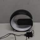 Smart LED Table Lamp, 4in1 Wireless Charger, Night Light, Alarm Clock, and Bluetooth Speaker with App Control for Bedroom, Office, and Home Decor (Black)