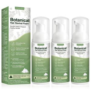 Hair Growth Oil Foam with Rosemary and Castor Oil Vegan Natural Formula for Thinning Hair Organic Plant Based Scalp Treatment Non Greasy Hair Regrowth Support for Men and Women 3 Bottles Each 2.11 oz