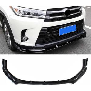 Front Bumper Lip Spoiler 3PCS for Toyota Highlander 2017 2018 2019