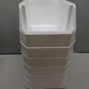ReadySpace Large Plastic Containers for Organizing and Storage Bins for Closet, Kitchen, Office, or Pantry Organization, 14.75" x 8" x 7", 6-Pack, White, Large