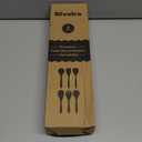 Riveira's 6-Piece Dark Brown Wooden Spoons for Cooking - Elegant Kitchen Essentials/Kitchen Utensils Set for Every Culinary Need Spatula