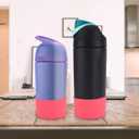 2 x PEUTIER 2pcs Silicone Boot for Owala Kids Water Bottle 16oz/14oz, Anti-Slip Water Bottle Cover Sleeve Anti-Dent Bottom Protector Wraps Compatible with Owala Kids Stainless Steel Bottle Accessories