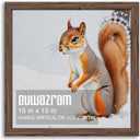 Rustic Walnut 15x15 Frame - Single Frame, 15 x 15 Poster Frame for Artwork, Puzzles, Photos and Movie Posters Picture Frames