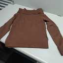 APRROOT Off The Shoulder Sweater for Women Long Sleeve Pullover Ribbed Knit Going Out Thumbhole Tops 2025 Fall Sexy Outfits (Large)