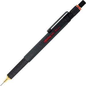 rOtring 800 Retractable Metal Mechanical Pencil, 0.5mm, Black Barrel, Perfect for Drafting, Engineering, Architecture Professionals