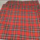 Red Black Christmas Tartan Plaid Fabric Brushed Cotton for Holiday Home Decor Upholstery & Pillow (57" Wide, 1 Yard Pre-Cut)