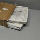 Amazon Basics Collapsible Storage Bins with Faux Leather Handles, Foldable Organizing Containers for Closet, Clothes, Toys, Linen, Large, 3-Pack