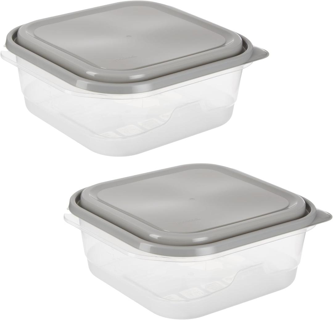 GoodCook EveryWare Extra Large Square Container 2 pack, Made Without BPA