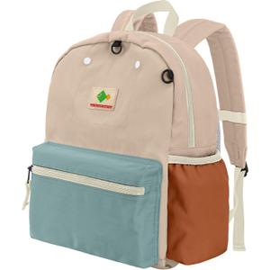 Toddler Backpack for Boys Girls 2-5: Preschool Backpack for Boys Girls - Cute Kids Backpack for Boys Fit Folder (Cream Coffee)