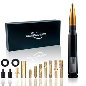 Enmpnornb 7.8inch Black-Gold Bullet Antenna American Flag Replacement for Chevy Silverado Dodge Ford F150 F250 F350 RAM 1500 2500 Raptor Truck Antenna Accessories Ford Jeep Wrangler