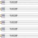 6 Pack 21 Inch F13T5/WW LED Replacement Bulbs, 3000K Warm White, T5 LED 9 Watts Replace Fluorescent Bulb with LED, Replacement Tube for Counter and Cabinet Fixture