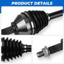 TadaMark Front Right CV Axle Shaft Assembly for Ford Explorer 2011-2014 V6 3.5L 2011 2012 2013 2014Naturally Aspirated(for FWD Only, without Towing Package, Built Before 01/22/2014), Passenger Side