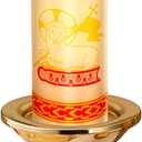 Cirios Pascual Catolico Paschal Candle with Holder Catholic First Communion Baptism Gift Virgen De Guadalupe Cross Prayer Candle Decoration for Catholic First Communion Church Supplies(Novelty Style) Red