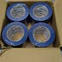 4 Rolls Blue Painters Tape Bulk 4 inch x 60 Yards, Total 240 Yd, Painters Masking Tape No Residue Wall Painting Tape Artist Tape Trim Edge Finishing Tape for Wall Painting Decoration DIY Supplies