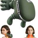 Neck Massager with Heat - Neck and Back Shiatsu Massager for Relieve Fatigue, Deep Tissue Portable Neck and Shoulder Massager for Home and Travel, Green