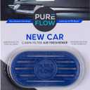 Pureflow Cabin Filter Air Freshener with Odor Eliminator  Fits on Most Car, Truck, and SUV Cabin Air Filters - New Car (1 Pack)