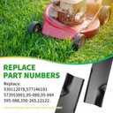 539112078 High Lift Mower Blade, Compatible with 42" Deck Lawn Mower Hu sqvarna YTH2242 RZ4222 EZ4220, Replace 539-112078 577146101, 573953001, 95-084, 595-0883 Pack