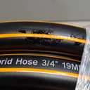 Giraffe Tools Garden Hose 25ft x 3/4", Heavy Duty Water Hose, Flexible, Hybrid Lightweight Hose with Swivel Handle, Male to Female Fittings, Burst 600 PSI