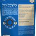4 x N-Bone Puppy Teething Rings Peanut Butter Flavor Dog Treat, 6 Count Bag, 7.2-oz