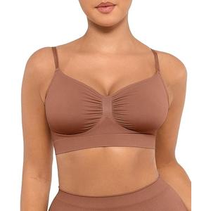 FeelinGirl Bralettes for Women with Support Comfortable Bras No Underwire Seamless Everyday Bras, Size S