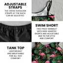 HUNTFAMI Tankinis Swim Suits for Women Two Piece 2025 Womens Bathing Suits Holiday Beachwear Women with Boyshorts (XL)