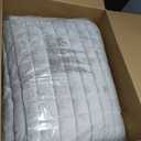 RECYCO Luxury Velvet Quilt Set King Size Bedding Sets, Ultra Soft Velvet Comforter Set, Lightweight Channel Box Stitch Oversized Bedspread Coverlet for All Season, with 2 Shams, Frost Gray