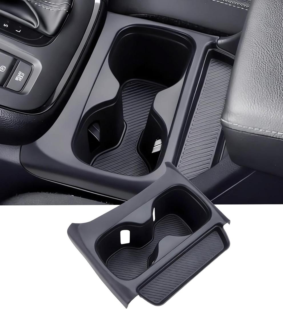 Center Console Cup Holder Inserts for Honda CRV 2026 2025 2024 2023, Interior Accessories Silicone Car Cup Holders Covers Protector for 2023-2026 CR-V, Black
