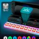 4 x SUPCASE for Nintendo Switch 2 Joy Con Controllers Charger, [9 Game Card Storage] [Ambient Lighting] All-in-one Organization Accessories for Switch 2, Heat Dissipation Slot for Dock with USB Cable