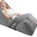 Portabuddy Inflatable Wedge Pillow for Sleep Apnea, 090° Infinite Adjustable, Back Wedge Pillow+Separable Leg Elevation Pillow, Easy to Storage, Suppport for Back Pain Relief, Removable Cover