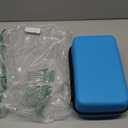 Heavy Duty Handheld Sewing Machine with 110 PCS Sewing Kit & Blue Leather Case, Mini Portable Hand Held Sewing Machine for Adults and Beginners, for Mending Clothes, DIY Projects, at Home or on the Go