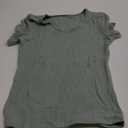 LOLONG T Shirts for Women Short/Long Sleeve V Neck Casual Ribbed Slim Fitted Tops Green, L
