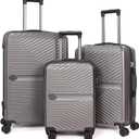 Luggage Set 2 Pieces -Suitcase Set - Luggage with Wheels - Check-in Luggage - PC + ABS Durable Suitcase Rotating Silent Wheels 3-Piece 28 Mint Green (grey)