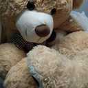 MorisMos Giant Teddy Bear, 39inch Large Stuffed Bears with Big Footprints Plush Stuffed Animals Gift for Kids, Light Brown (39 inches)
