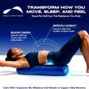 MELT Method 36 Inch Soft Foam Roller for Physical Therapy and Exercise Recovery - FasciaTherapy Technology - Low Density Exercise Foam Roller for Full Body Gentle Compression - Blue