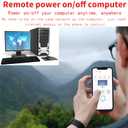 Smart WiFi Remote Desktop On Off Power Switch,Tuya app Remote with Child Lock Timing Function,Compatible with Alexa