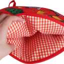 2 PACK Tortilla Warmers, Premium Insulated Fabric Pouch, Tortilla Holder, Keeps Tacos, Naan, Pizza Warm (Orange+Bule)