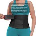 MAMODY Postpartum Belly Band abdominal Binder for Natural Delivery & C-Section, Adjustable Compression Wrap, Abdominal Support Belt (Black, X-Large)