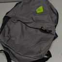 Large School Backpacks with Mesh Side Pockets – Classic 19 Inch Solid Color Backpacks for Kids, Men, Women, Travel (Grey & Green)