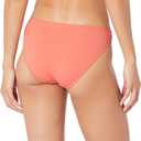 Amazon Essentials Women's Classic Full Coverage Low Rise Bikini Swimsuit Bottom (Large, Coral Pink)