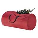 Christmas Tree Storage Bag - Oxford Canvas Holder with Zipper and Handle for 12-Foot Artificial Tree, Garlands, or Inflatables by Tiny Tim Totes (Red)