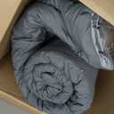 Homelike Moment Comforters Queen Size - Grey Duvet Insert Down Alternative Bed Queen Comforter, Lightweight Bedding Comforters Full Size Quilted Soft All Season Reversible Dark Gray/Light Grey