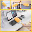 3 x Heavy Duty Duster Compatible with Swiffer Duster, Disposable Dusters Kit for Cleaning Dusting Furniture Blind Ceiling Fan, Multi Surface 360 Feather Duster 20ct with 1 HandleYellow