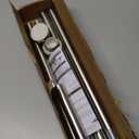 Shower Curtain Rod, 1" Diameter Heavy Duty Tension Shower Rod, Non Slip Adjustable 28-74 inch No Drill Shower Curtain Rods Spring Tension For Bathroom, Shower Stall, No Rust, Brushed Nickel