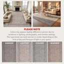 Kuden 3x5 Small Rug, Machine Washable, Non-Slip Backing, Vintage Style, Soft, Low Pile, Area Rugs for Entryway Kitchen Indoor Entrance